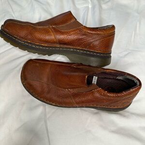 Dr‎ Martens Tevin Mens Brown Leather Slip On Loafer Shoes Size 10